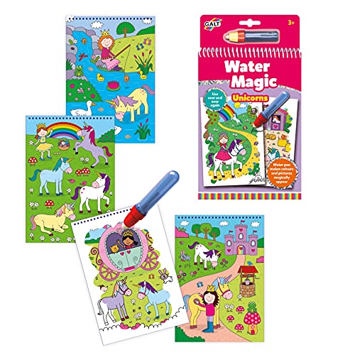 Galt Toys - Water Magic Unicornios, Libreta para colorear para niños a partir de 3 años