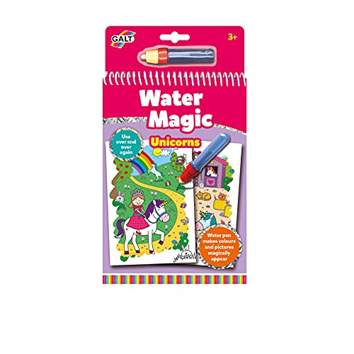 Galt Toys - Water Magic Unicornios, Libreta para colorear para niños a partir de 3 años