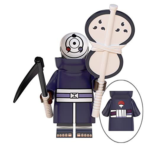 GAOTT Naruto Minifigure, Juguete para Niños +8 Años con Mini, para Minifigura Coleccionable Personalizada Compatible con Lego(8 Piezas)