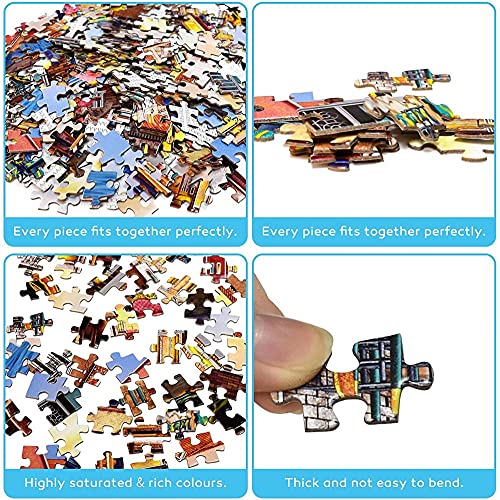 GBPR Puzle de 1000 Piezas, Puzzle para Adultos,puzle clásicos, Coloridos Juegos Juego de Habilidad para Toda la Familia, Mr. Wolf-1000Piezas