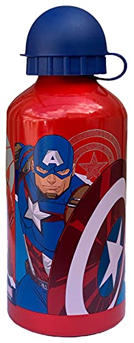 Generico Juego de botella de aluminio + portamerienda de Los Vengadores Marvel - Ave/Porbor