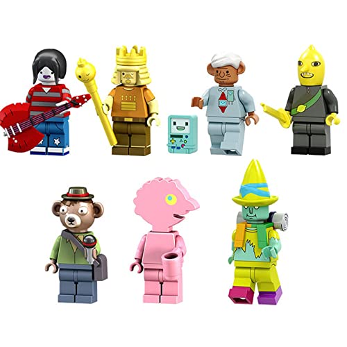 GHFXFG 7 Piezas Minifiguras Calendario De Adviento Colección Set Serie Minifigura Personalizada Coleccionable Compatible con Lego Hora de Aventuras | Majin Serie