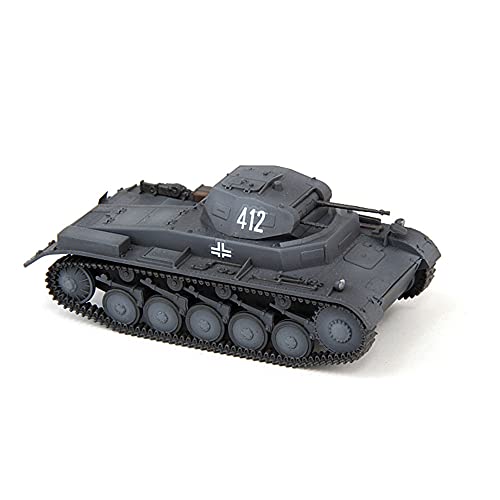 GLXLSBZ Tanque Ligero alemán Panzer II a Escala 1/72, Modelo de plástico, Regalo para Adultos y coleccionables, 2,6 Pulgadas x 1,2 Pulgadas