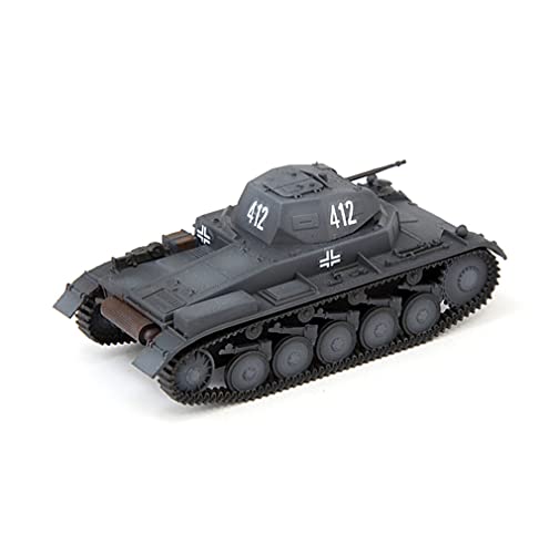 GLXLSBZ Tanque Ligero alemán Panzer II a Escala 1/72, Modelo de plástico, Regalo para Adultos y coleccionables, 2,6 Pulgadas x 1,2 Pulgadas