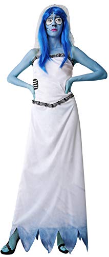 Gojoy Shop - Disfraz de Novia Cadaver para Adulto Carnaval Halloween (TALLA ÚNICA, Contiene Vestido, Velo, Tirante y Peluca)