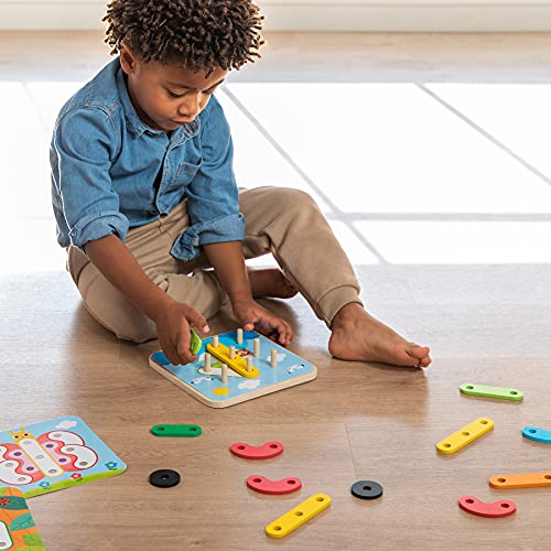 Goula - Colors & shapes - Juguete preescolar educativo para aprender las distintas formas, colores, números y letras para niños a partir de 3 años