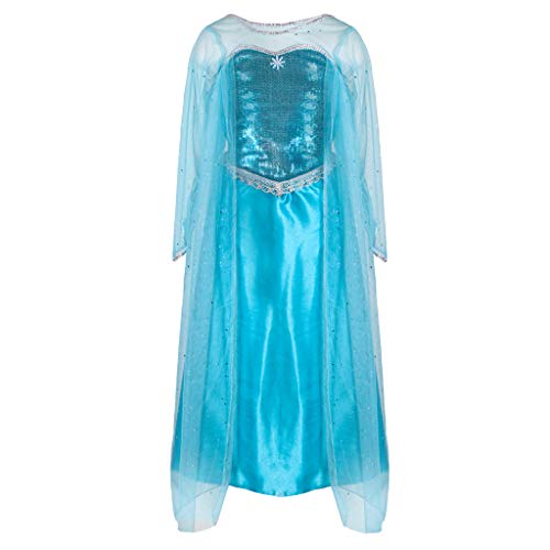 Great pretenders- Ice Queen Dress Gorros, máscaras y accesorios para fiesta, Color azul (azul) (38985)