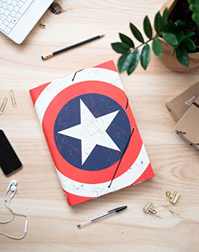 Grupo Erik - Carpeta Solapas Marvel Escudo Capitán América