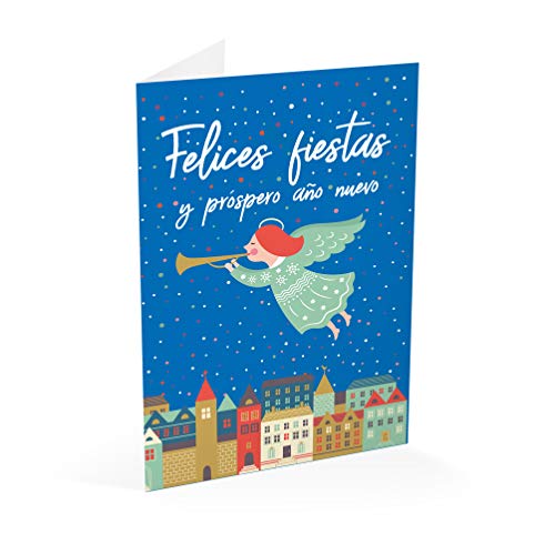 Grupo Erik- Tarjeta Felicitacion Felices Fiestas Angel (Erik Editores TF0356)
