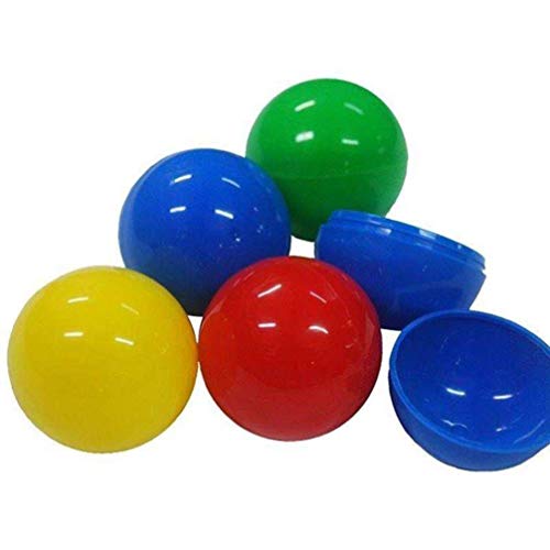 Happyyami 25Pcs Bolas de Lotería Bolas de Rifa Bolas de Bingo sin Número Bolas Huecas de Plástico 40 Mm Amarillo