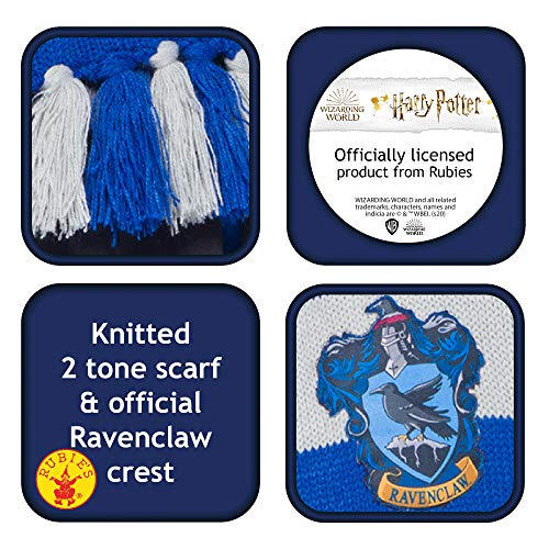 Harry Potter Deluxe Bufanda Ravenclaw, Multicolor, talla única (Rubie'S 39036)