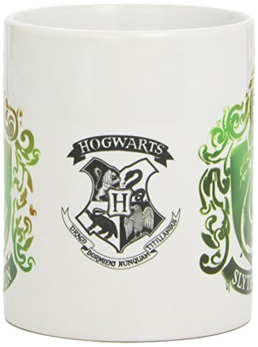 Harry Potter - Taza Slytherin Stencil Crest, 320ml, MG22378
