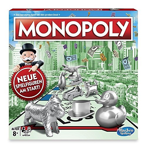 Hasbro Gaming - Monopoly clásico, juego de mesa (00009398 ) (versión alemana)