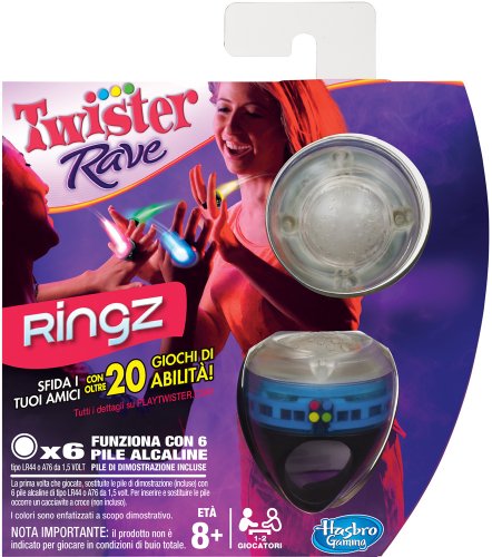 Hasbro Twister Rave Ringz - Juego de Habilidad (en Italiano) [Importado de Italia]
