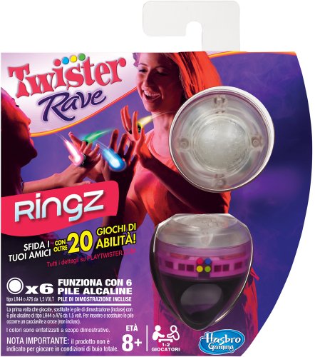 Hasbro Twister Rave Ringz - Juego de Habilidad (en Italiano) [Importado de Italia]