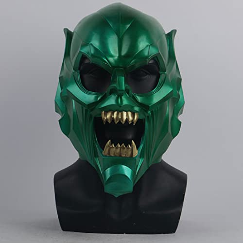Heroes of No Return Green Goblin hood Spider-Man 3 máscara de Halloween show divertido divertido accesorios cos personaje de película máscara de látex de miedo