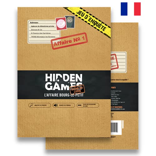 Hidden Games Escène du Crime – L'Affaire BOURG-Le-Petit – Versión francesa – Escape Room