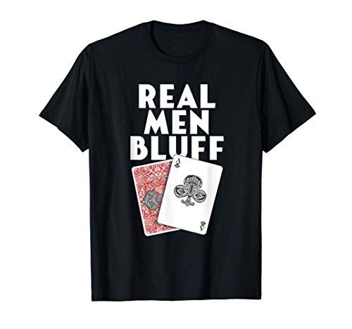 Hombres Verdad Bluff Cartas Cartas De Juego Jugador Holdem Camiseta