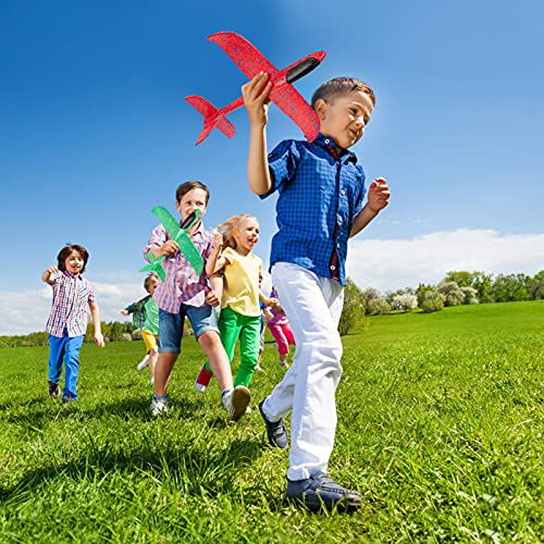 HONGECB Planeador de Juguete para niños, Avión de Lanzamiento, Modelo de Avion Deportes al Aire, Planeador de Espuma, Juguete Volador para niños como Regalo, 4 pcs