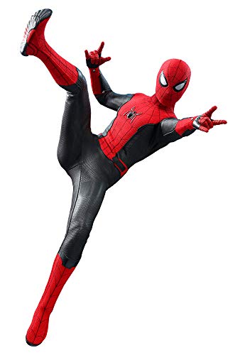 Hot Toys Spider-Man (Traje Mejorado) Sexta Escala 1/6 película Obra Maestra MMS542 Serie lejos de casa Figura de acción Coleccionable, HT904867
