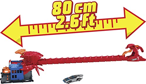 Hot Wheels City Nemésis Escorpión Comisaría de policía, pistas para coches de juguete (Mattel HDR32)