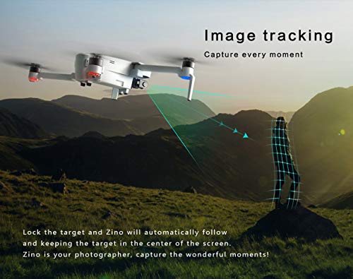 HUBSAN Zino GPS FPV Drone Plegable 4K Cámara 3 Ejes cardán App WiFi Control Image Tracking Follow Me Fotografía Panorámica Vuelo en línea Waypoint Órbita