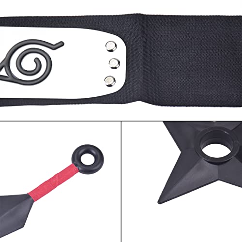 I3C Ninja Kunai – Accesorios de Cosplay – Juguete de plástico – Ninja Kakashi – Accesorios de Cosplay – Negro