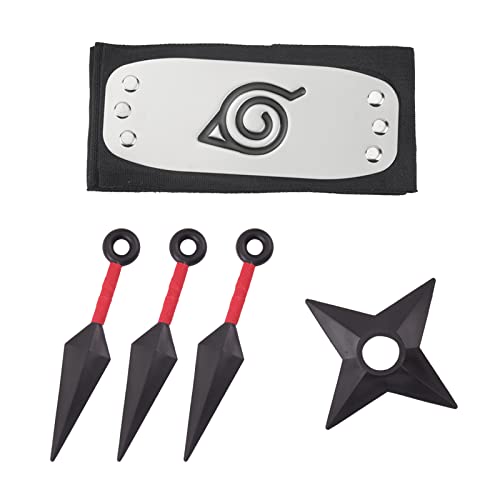 I3C Ninja Kunai – Accesorios de Cosplay – Juguete de plástico – Ninja Kakashi – Accesorios de Cosplay – Negro