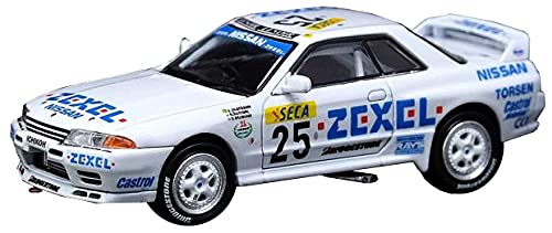 Inno 64 Modelo fundido a presión Compatible con Nissan Skyline GT-R (R32) Nº 25 Equipo Zexel 24H Spa-Francorchamps Ganador 1991 escala 1:64