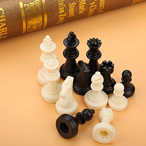 International Chess Set 32 Standard Tournament Chessmen Black White Juguetes Educativos y De Aprendizaje Juegos De Mesa De Regalo