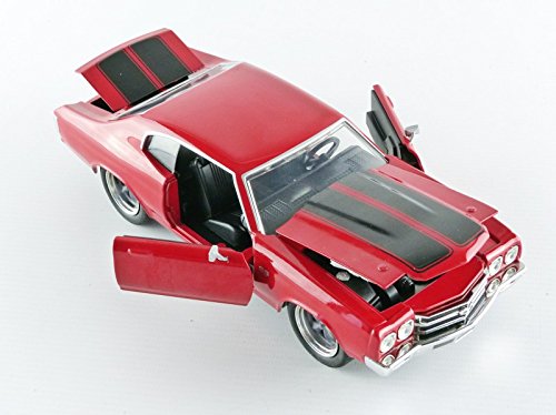 Jada Toys 97193R Chevrolet Doms SS - Escalera 1/24, Color Rojo