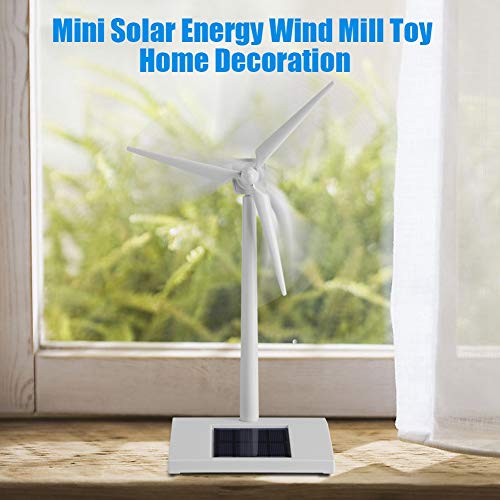 Jadeshay Wind Mill Toy - Modelo de turbina eólica de Escritorio Molinos de Viento de energía Solar Herramienta de enseñanza de Ciencias Decoración del hogar