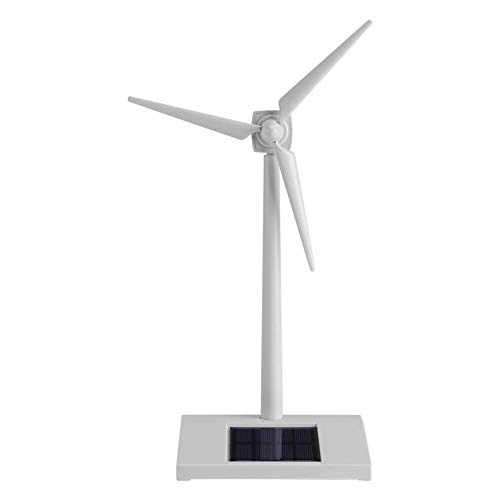 Jadeshay Wind Mill Toy - Modelo de turbina eólica de Escritorio Molinos de Viento de energía Solar Herramienta de enseñanza de Ciencias Decoración del hogar