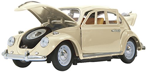 Jamara- VW Käfer Volkswagen Vehículos de Control Remoto, Color Crema/Blanco (405111)