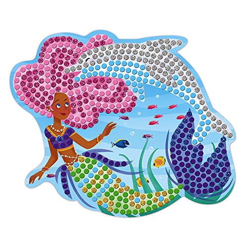 Janod - Estuche Mosaicos Delfines y Sirenas - Les Ateliers Du Calme - Kit Infantil de Manualidades Creativas - Desarrolla la Motricidad Fina y la Concentración - A partir de 7 Años, J07961