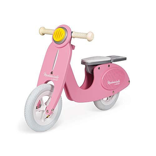 JANOD Mademoiselle Bicicleta Scooter para Niño, Niñas, Rosa, Unico