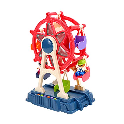 JKKJ Juego de juguetes para juegos de construcción – Avión/columpio/rueda de la noria Juguete educativo de construcción juguetes de regalo para niños de 3 4 5 6 7 8 9 10 años de edad niños niñas