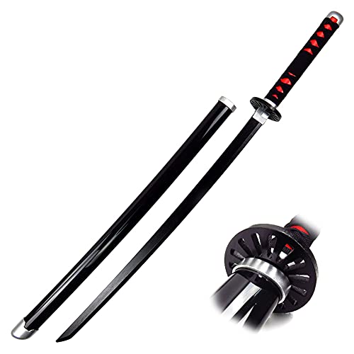JOUET Demon Slayer Blade Cosplay Katanas Sword Prop Weapon Anime Ninja Sword Toys, Modelo de Madera, Anime Ninja Juguetes de Armas Decorativas 104cm