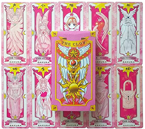 Juego de 59 tarjetas Captor Sakura Clow Cards KINOMOTO SAKURA Juego de libro mágico/juego completo de regalo clásico/cumpleaños, regalo de niña (estilo 3)