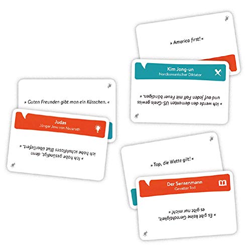 Juego de cartas More Game of Quotes, juego de cartas de Marc-Uwe Kling + pegatina de salida