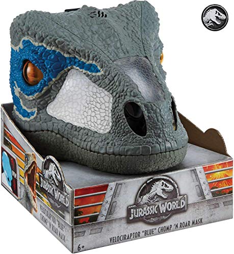Jurassic World Dino-Máscara con sonidos, juguete de la película (Mattel FMB74)