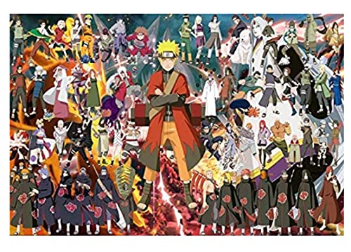 JYSHC Jigsaw Puzzle 1000 Piezas Anime Naruto Carteles Madera Niños Juguetes Juego De Descompresión Ty240Xz