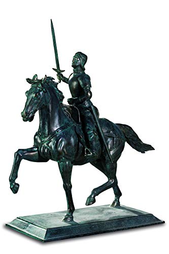 katerina prestigre - Estatua de Jeanne de Arco de Paul Dubois (19/18/7 cm), color bronce oscuro