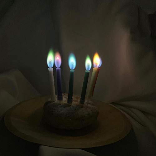 Kemladio - Velas de cumpleaños para tartas (incluye portavelas), diseño de cumpleaños