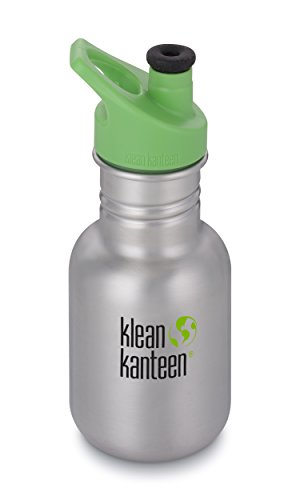 Klean Kanteen - Botella de Agua para bebés y niños, de Acero Inoxidable Cepillado, Talla única