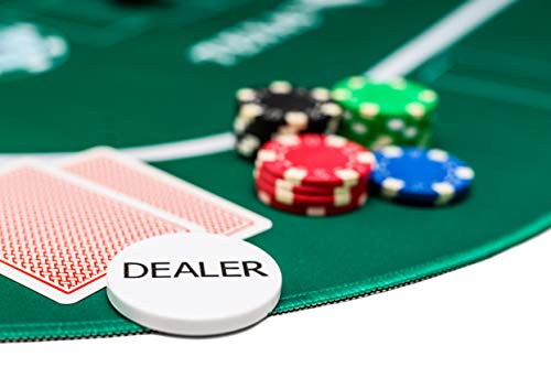 KrockaZone - XXL Premium Pokermatte 1000 x 600 mm + Tragetasche - Profi Poker Unterlage para Pokertisch-Auflage - Deluxe Pokerteppich, Tischunterlage, Pokertuch