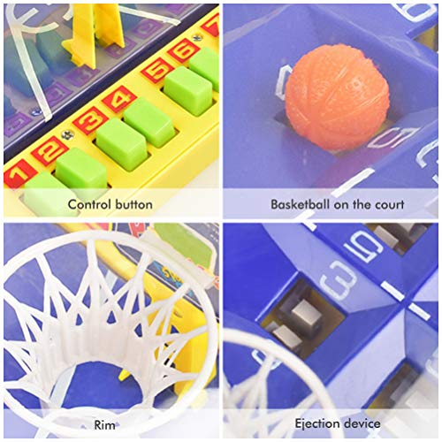 Kylewo Mini juego de baloncesto de mesa, juguetes de desarrollo del juego de baloncesto, mini baloncesto con los dedos, tiro, juguetes educativos, juego interactivo para padres