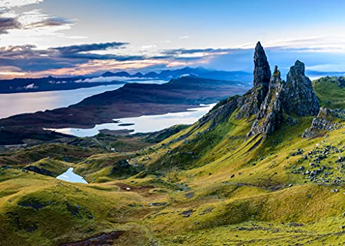 Lais Puzzle Amanecer en el lugar más popular en la isla de Skye – The Old Man of Storr, Escocia 2000 piezas.