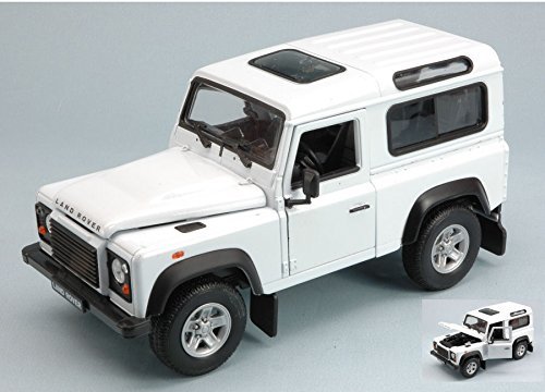Land Rover Defender, blanco, Modelo de Auto, modello completo, Welly 1:24