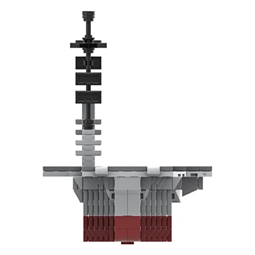 LDB SHOP Maqueta técnica de barco, 1085 bloques de sujeción, técnica, modelo militar, portaaviones, battleship, bloques de construcción, juguete de construcción compatible con Lego Technic